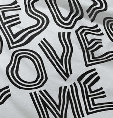 Christ Loves Me Romper Bodysuit-Direct To Garment Print-Brisco Baby