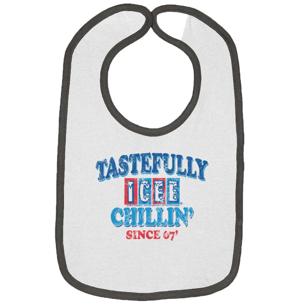 Chillin Since '67 Trimmed Colored Velcro Bib-Direct To Garment Print-Brisco Baby