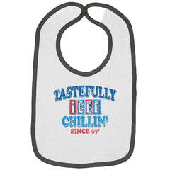 Chillin Since '67 Trimmed Colored Velcro Bib-Direct To Garment Print-Brisco Baby