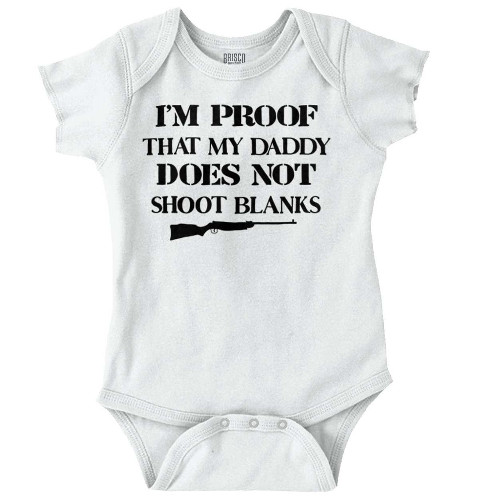 Shoot Blanks Romper Bodysuit-Direct To Garment Print-Brisco Baby