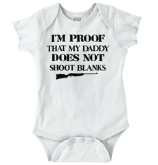 Shoot Blanks Romper Bodysuit-Direct To Garment Print-Brisco Baby