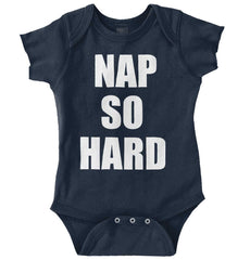 Nap So Hard Romper Bodysuit-Direct To Garment Print-Brisco Baby