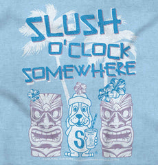 Slush O Clock Somewhere Infant Baby Bib-Direct To Garment Print-Brisco Baby