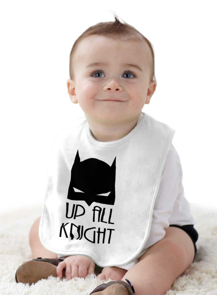 Up All Knight Infant Baby Bib-Direct To Garment Print-Brisco Baby