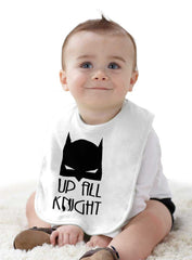 Up All Knight Infant Baby Bib-Direct To Garment Print-Brisco Baby