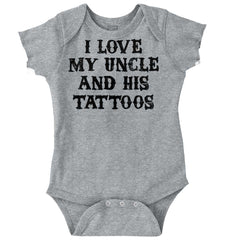 Uncle's Tattoos Romper Bodysuit-Direct To Garment Print-Brisco Baby