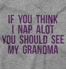 Nap A Lot See Grandma Romper Bodysuit-Direct To Garment Print-Brisco Baby