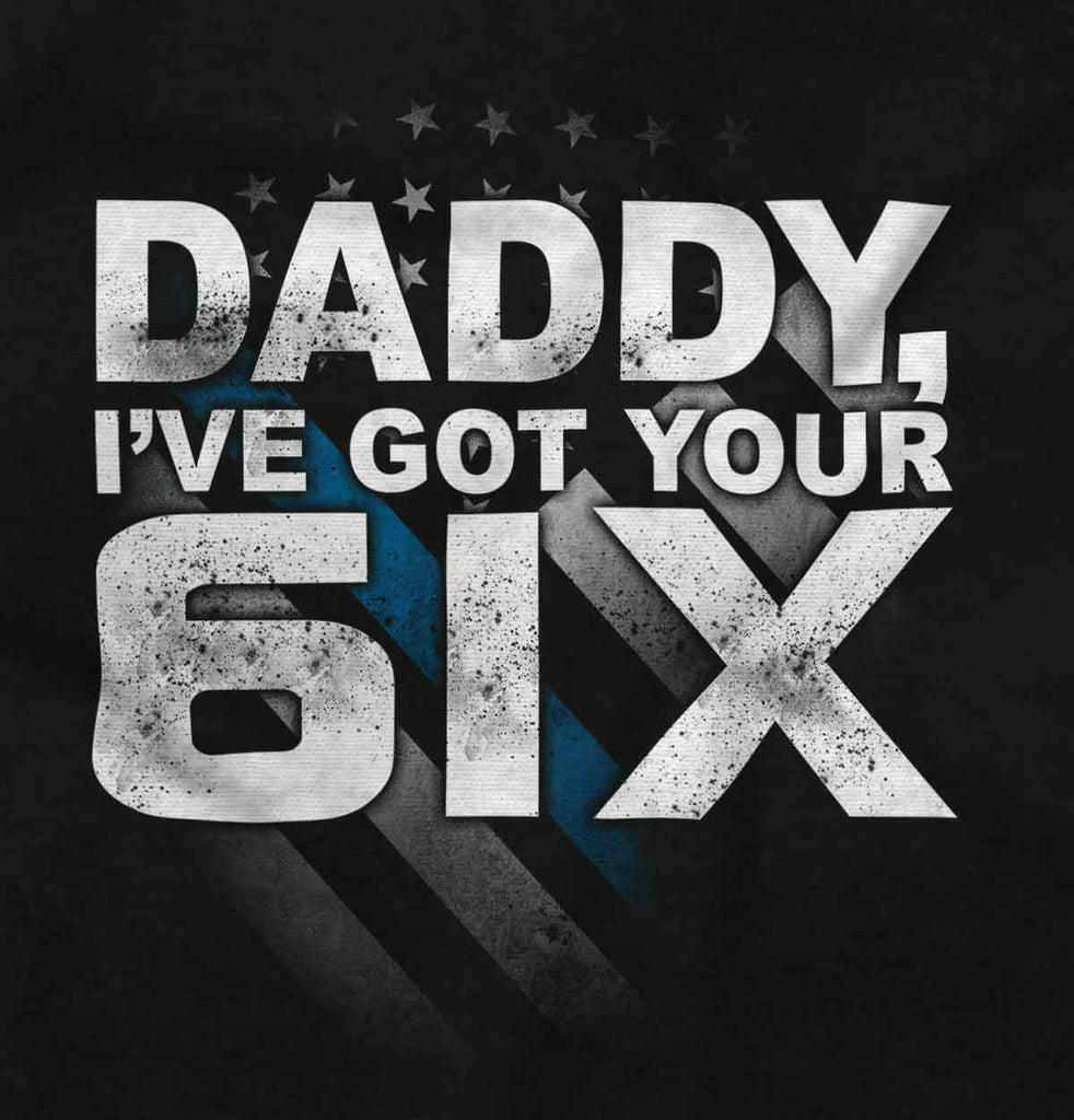 Got Your Six Toddler Ruffled Trim T-Shirt-Direct To Garment Print-Brisco Baby