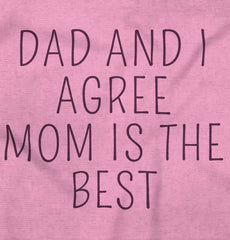 Mom Is Best Infant Baby Bib-Direct To Garment Print-Brisco Baby