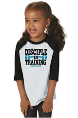 Disciple In Training Toddler Baseball-Direct To Garment Print-Brisco Baby