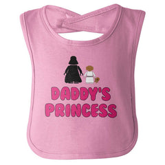 Daddy's Princess Infant Baby Bib-Direct To Garment Print-Brisco Baby