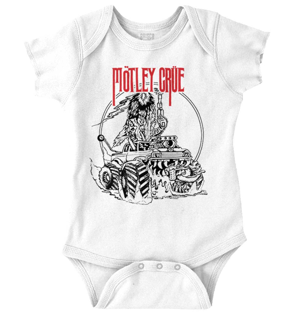 Motley Crue Band Romper Bodysuit-Direct To Garment Print-Brisco Baby
