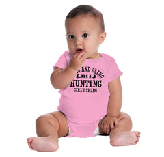 Camo Bling Hunting Thing Romper Bodysuit-Direct To Garment Print-Brisco Baby