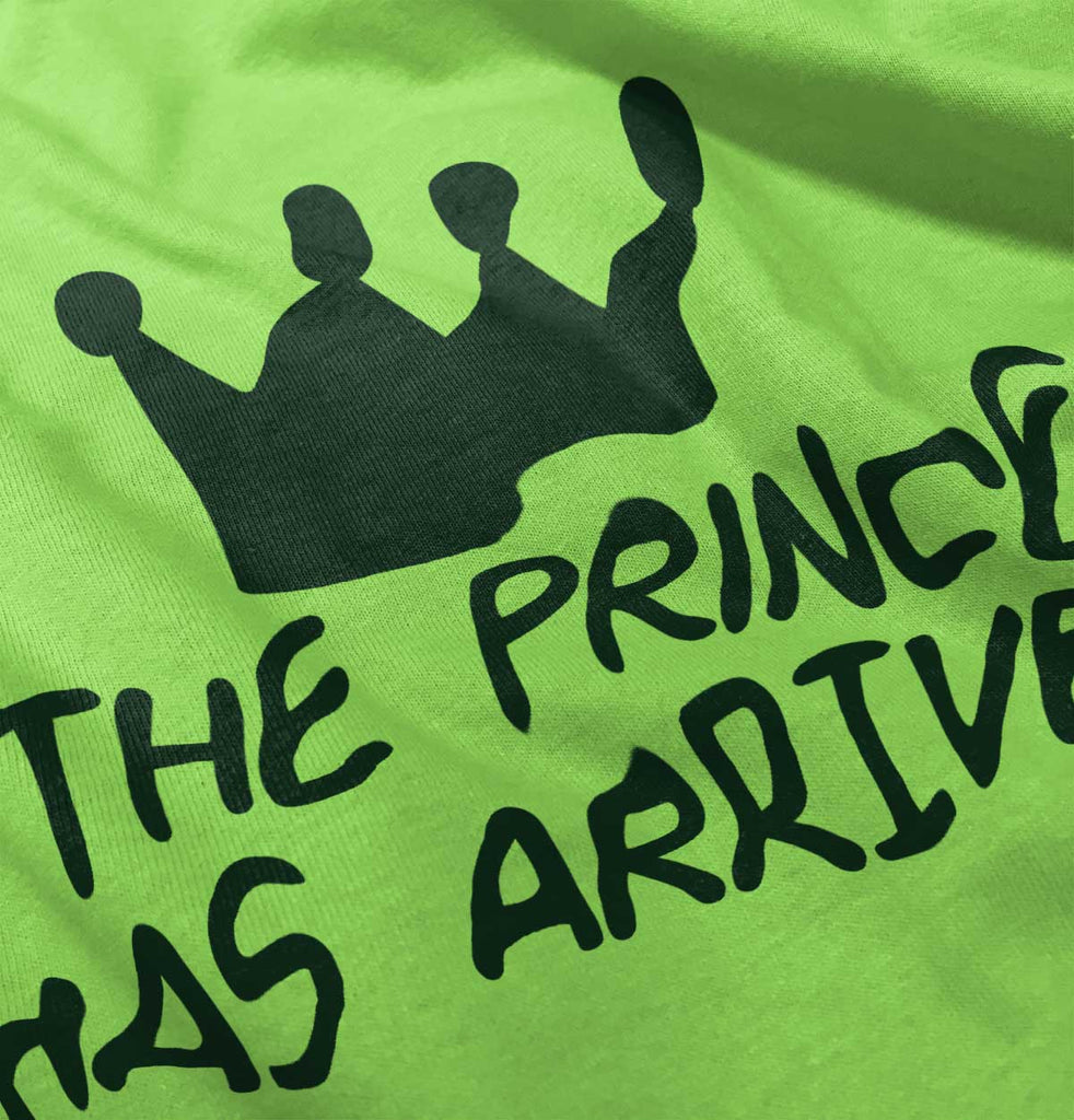 The Prince Has Arrived Infant Toddler T Shirt-Direct To Garment Print-Brisco Baby