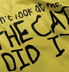 Cat Did It Romper Bodysuit-Direct To Garment Print-Brisco Baby