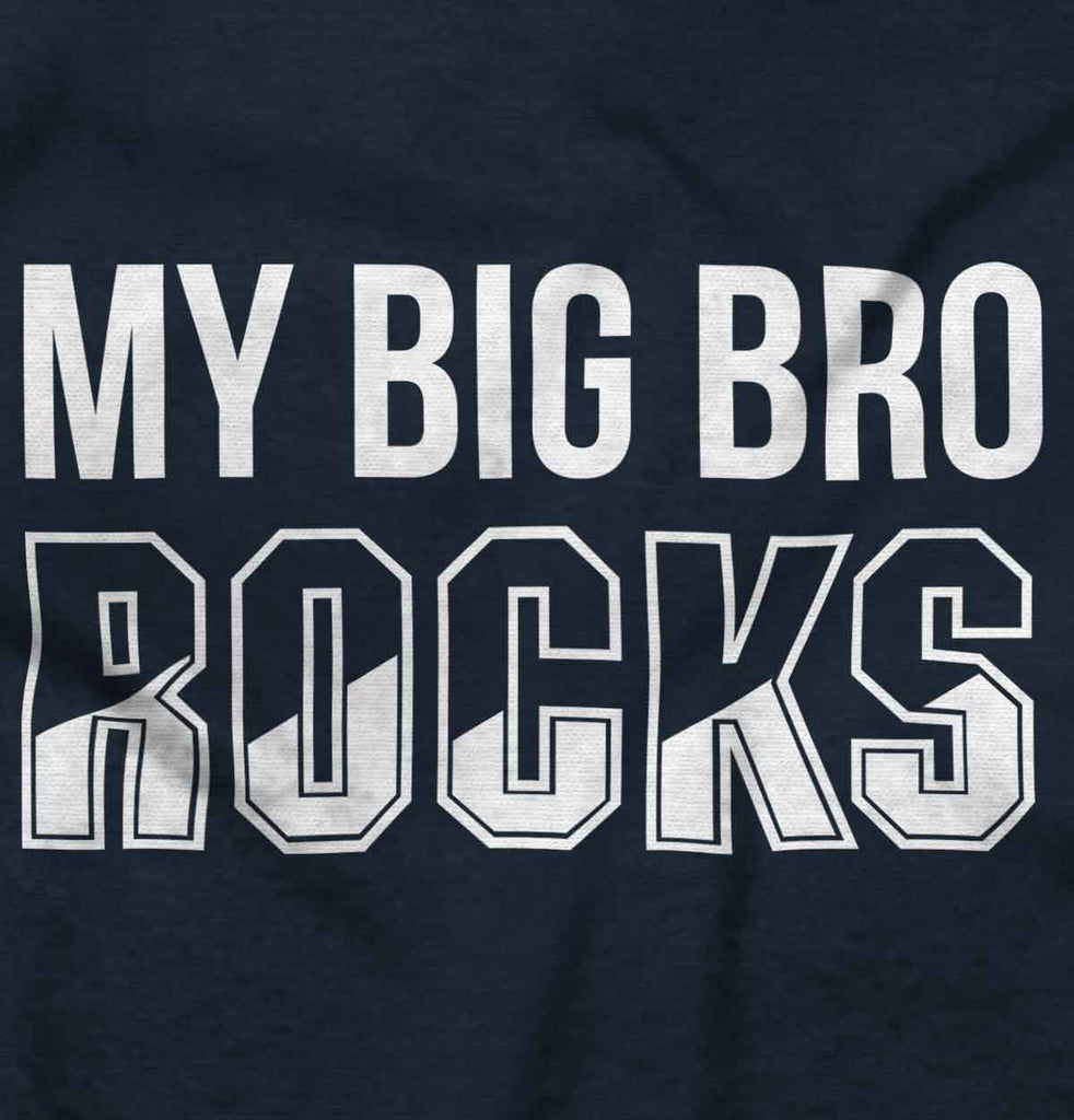 My Big Bro Rocks Infant Toddler T Shirt-Direct To Garment Print-Brisco Baby