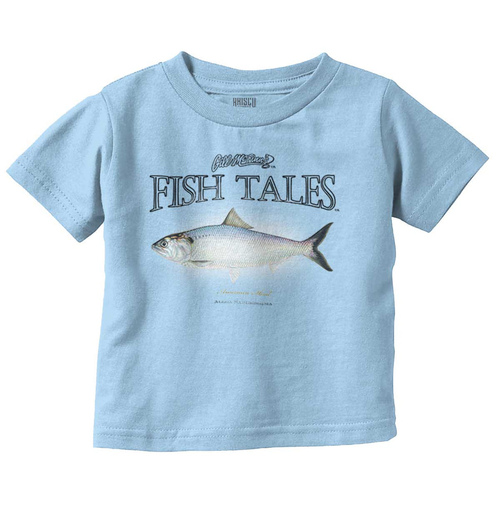 American Shad Infant Toddler T Shirt-Direct To Garment Print-Brisco Baby