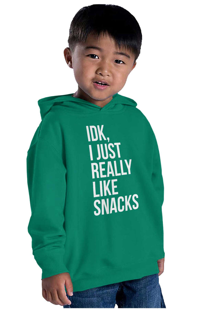 Really Like Snacks Toddler Pullover Hoodie-Direct To Garment Print-Brisco Baby