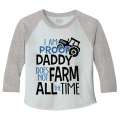 Farm All The Time Toddler Baseball-Direct To Garment Print-Brisco Baby