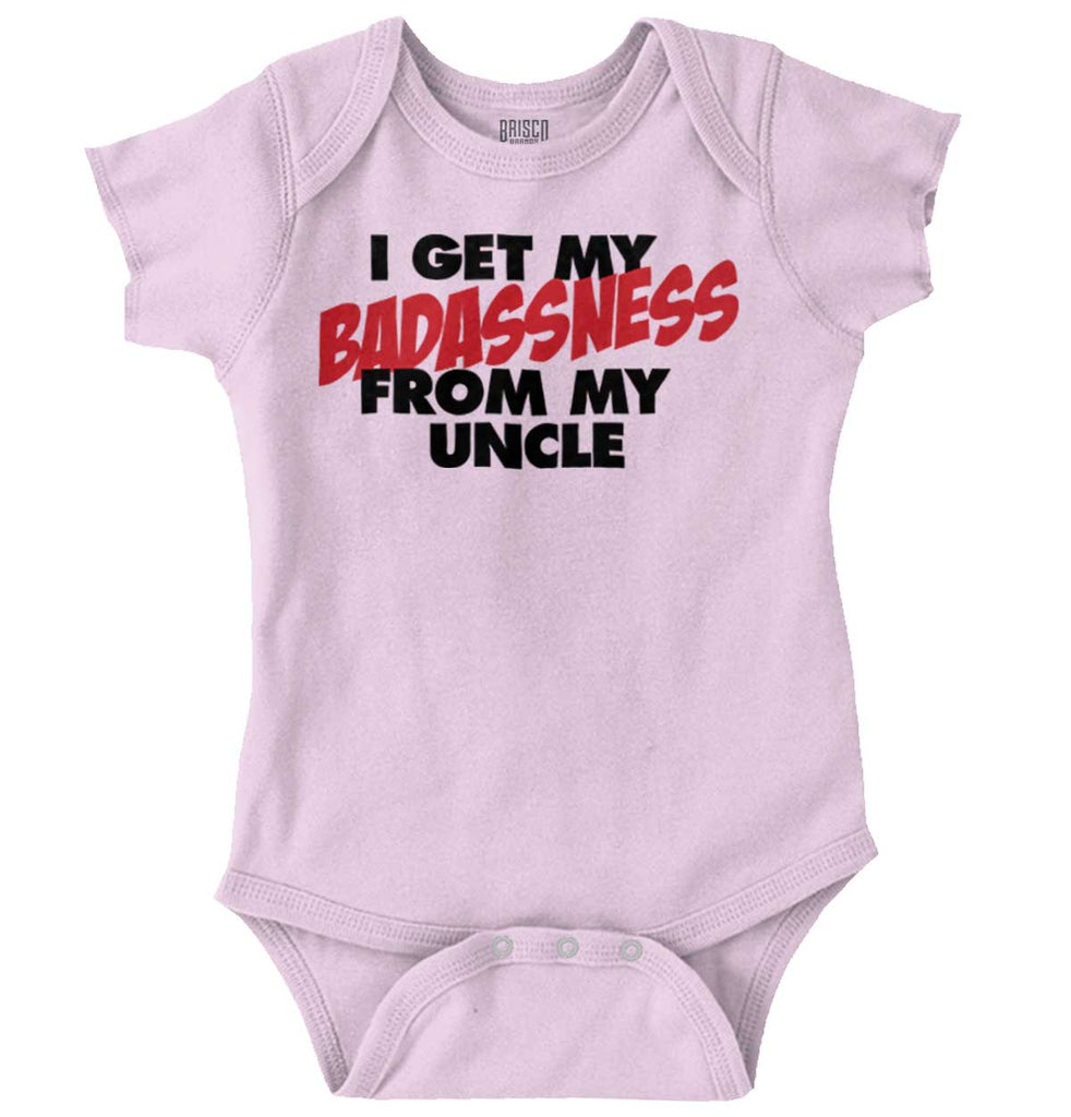 Badass Uncle Romper Bodysuit-Direct To Garment Print-Brisco Baby