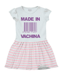 Made In Vachina Baby Striped Skirt Dress-Direct To Garment Print-Brisco Baby