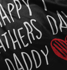 Happy 1st Father's Day Infant Baby Bib-Direct To Garment Print-Brisco Baby