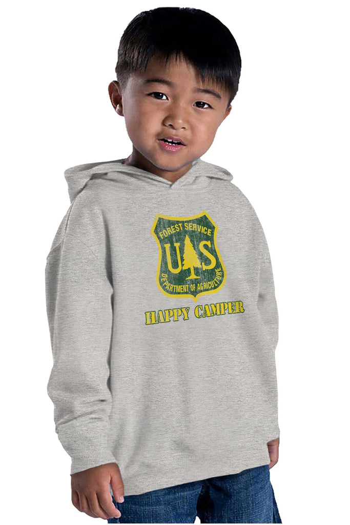 Happy Camper Toddler Pullover Hoodie-Direct To Garment Print-Brisco Baby