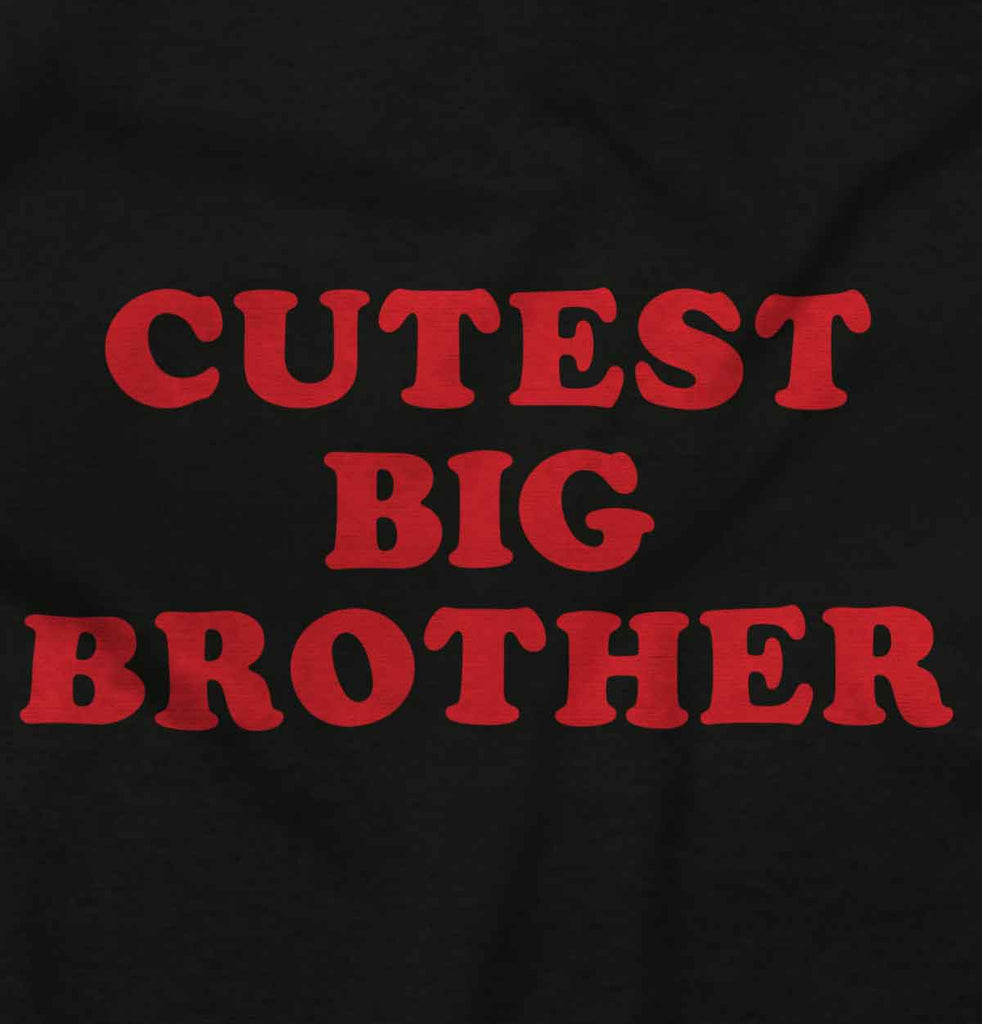 Cutest Big Brother Infant Baby Bib-Direct To Garment Print-Brisco Baby