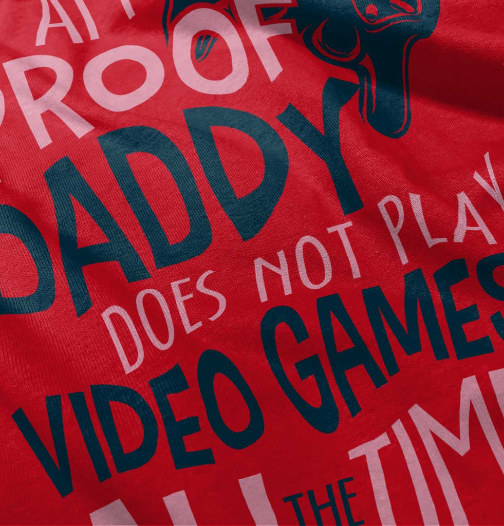 Daddy Plays Video Games Baby Polka Dot Skirt Dress-Direct To Garment Print-Brisco Baby