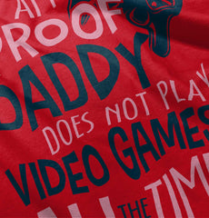 Daddy Plays Video Games Baby Polka Dot Skirt Dress-Direct To Garment Print-Brisco Baby