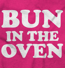 Bun In The Oven Maternity T-Shirt-Direct To Garment Print-Brisco Baby