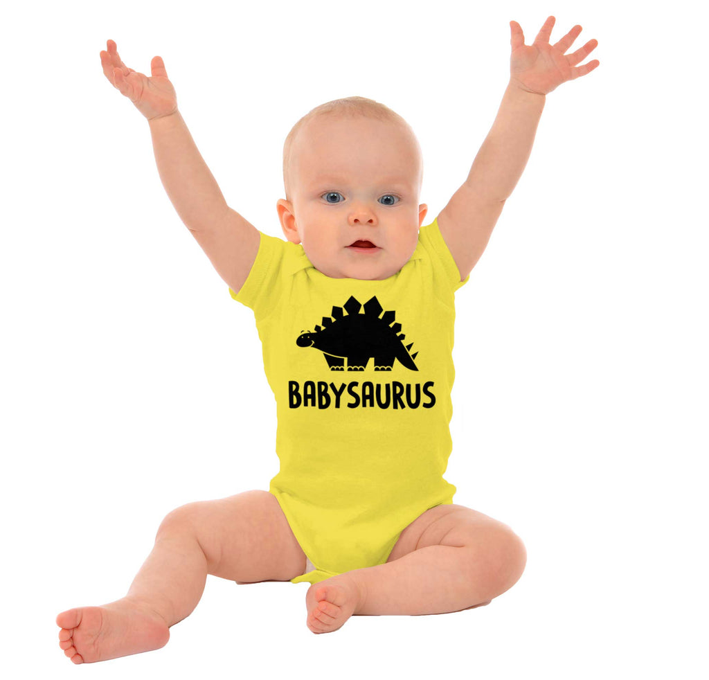 Babysaurus Romper Bodysuit-Direct To Garment Print-Brisco Baby