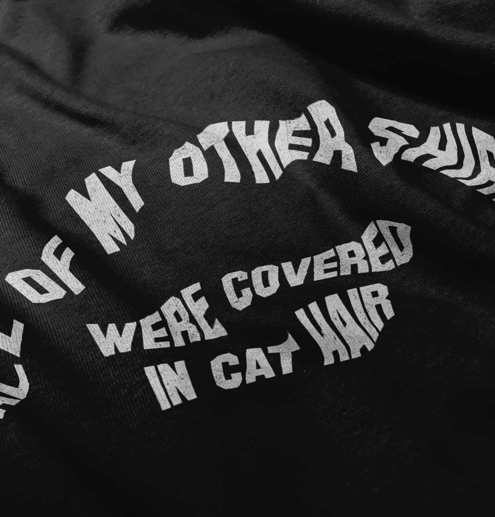 Covered In Cat Hair Romper Bodysuit-Direct To Garment Print-Brisco Baby