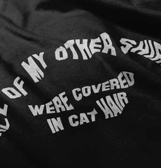 Covered In Cat Hair Romper Bodysuit-Direct To Garment Print-Brisco Baby