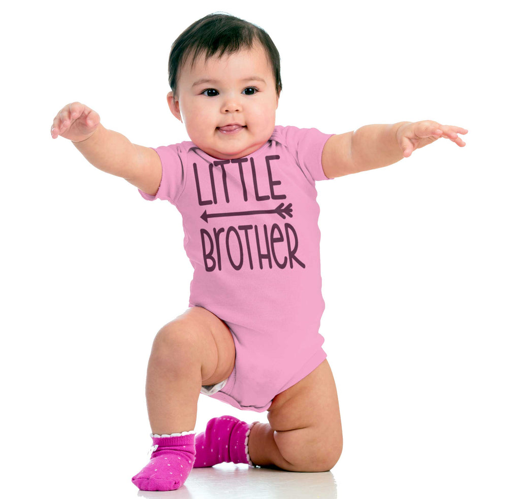 Little Brother Romper Bodysuit-Direct To Garment Print-Brisco Baby