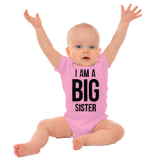 I Have A Big Sister Romper Bodysuit-Direct To Garment Print-Brisco Baby