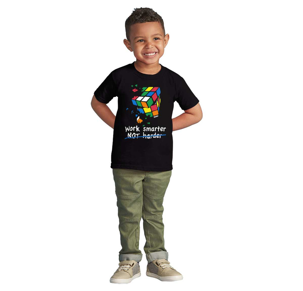 Work Smarter Infant Toddler T Shirt-Direct To Garment Print-Brisco Baby
