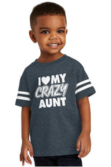 Crazy Aunt Toddler Football Jersey Tee-Direct To Garment Print-Brisco Baby