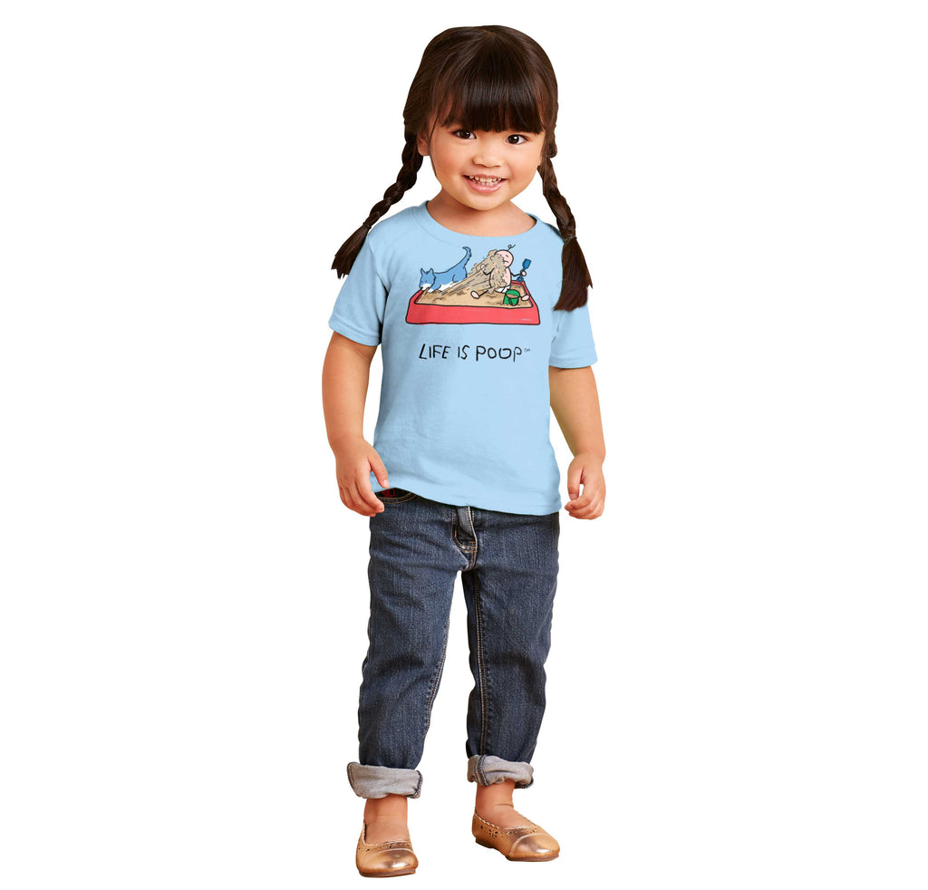 Dog Sandbox Infant Toddler T Shirt-Direct To Garment Print-Brisco Baby