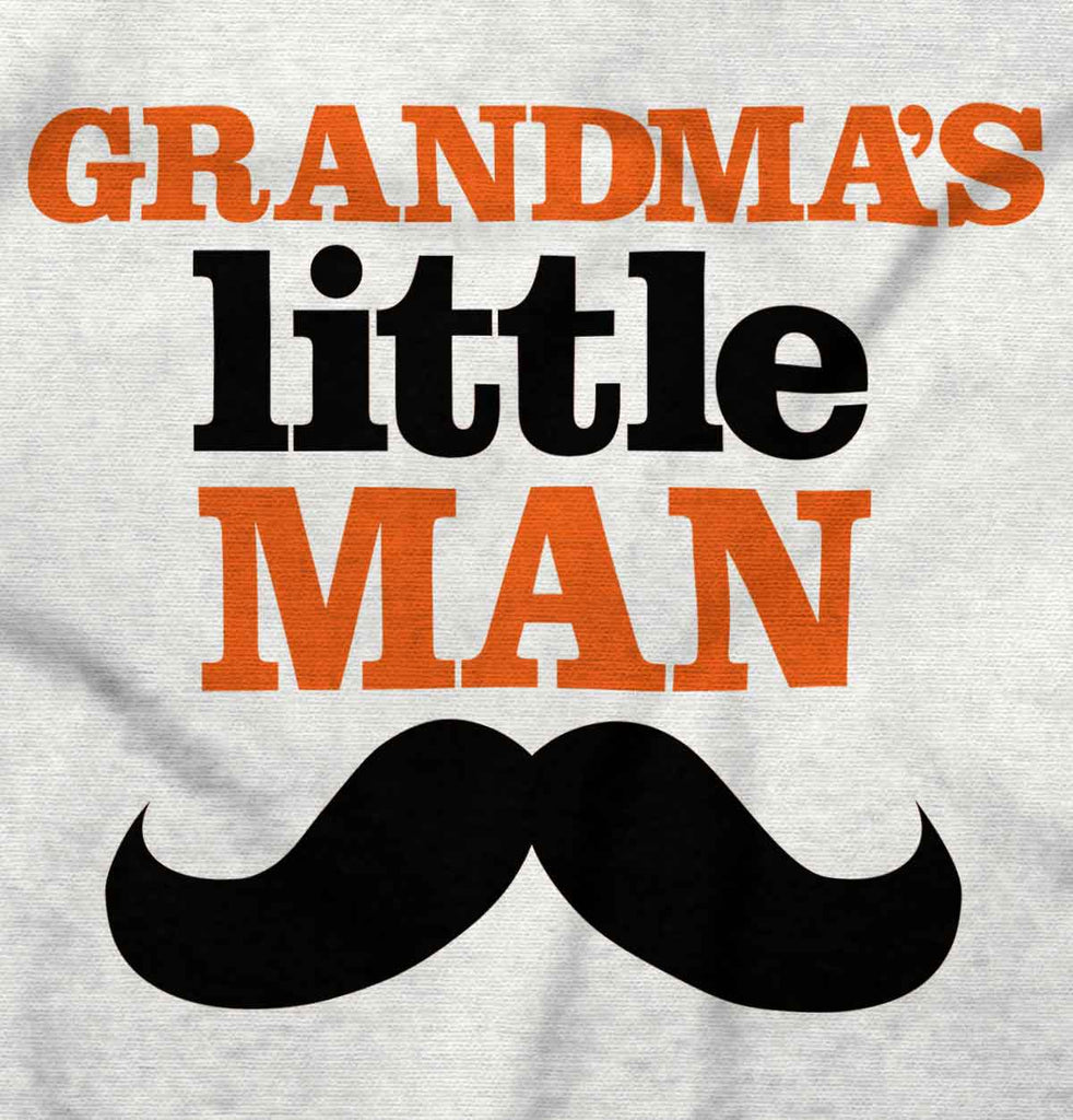 Grandmas Little Man Romper Bodysuit-Direct To Garment Print-Brisco Baby