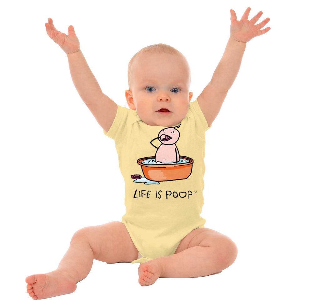 Eating Soap Romper-Direct To Garment Print-Brisco Baby