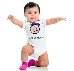 Boy Logo Romper Bodysuit-Direct To Garment Print-Brisco Baby