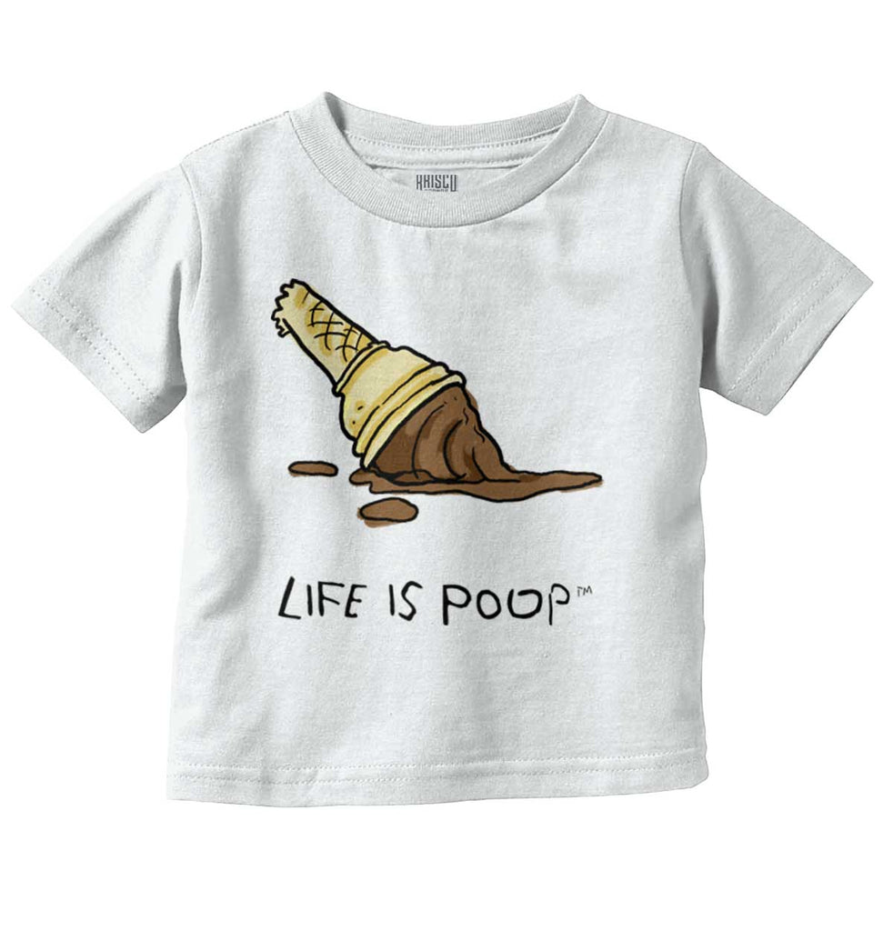 Dropped Cone Infant Toddler T Shirt-Direct To Garment Print-Brisco Baby