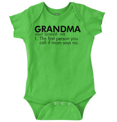 Grandma Defined Romper Bodysuit-Direct To Garment Print-Brisco Baby