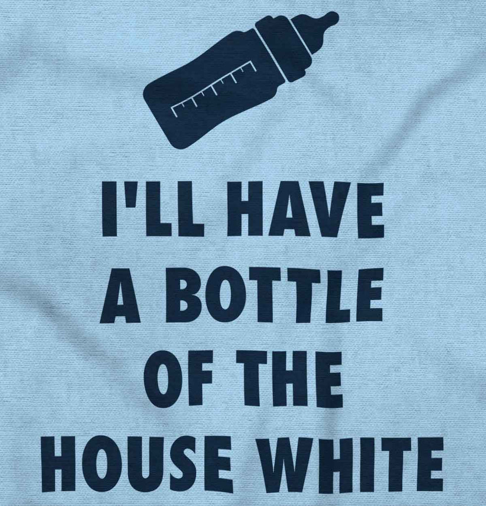 House White Romper Bodysuit-Direct To Garment Print-Brisco Baby