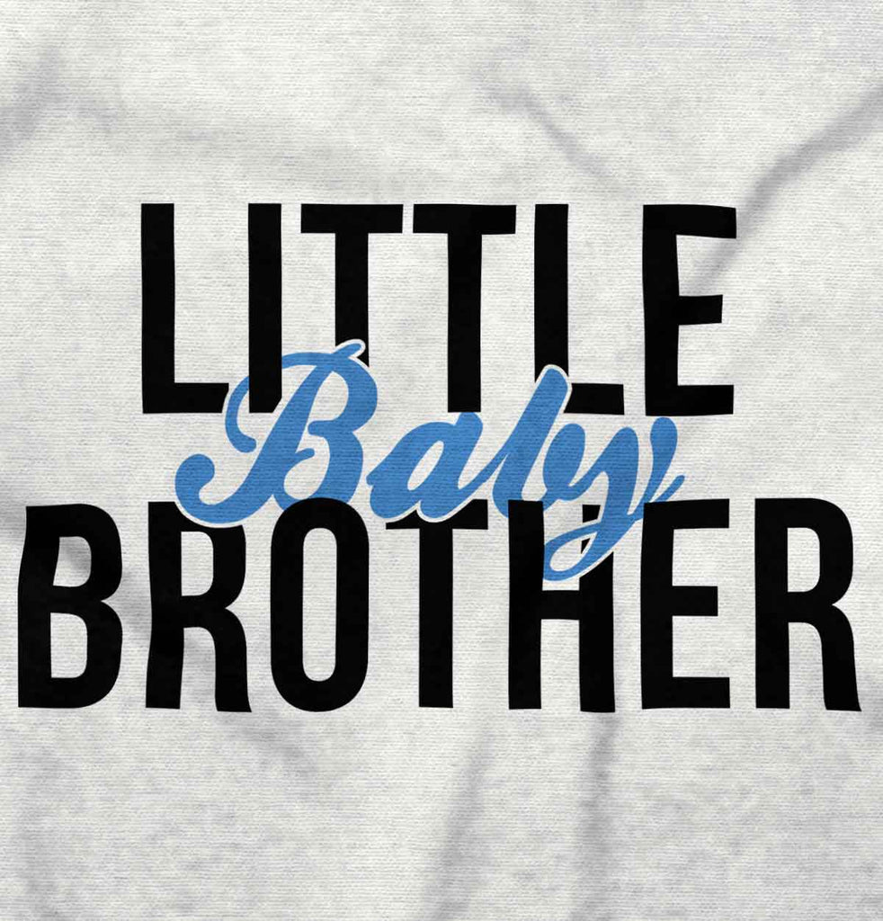 Little Baby Brother Infant Baby Bib-Direct To Garment Print-Brisco Baby