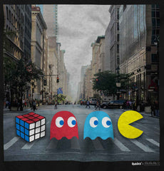 The Beatles Pac-Man Toddler Football Jersey Tee-Direct To Garment Print-Brisco Baby