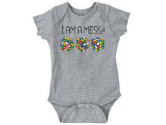I Am A Mess Romper Bodysuit-Direct To Garment Print-Brisco Baby