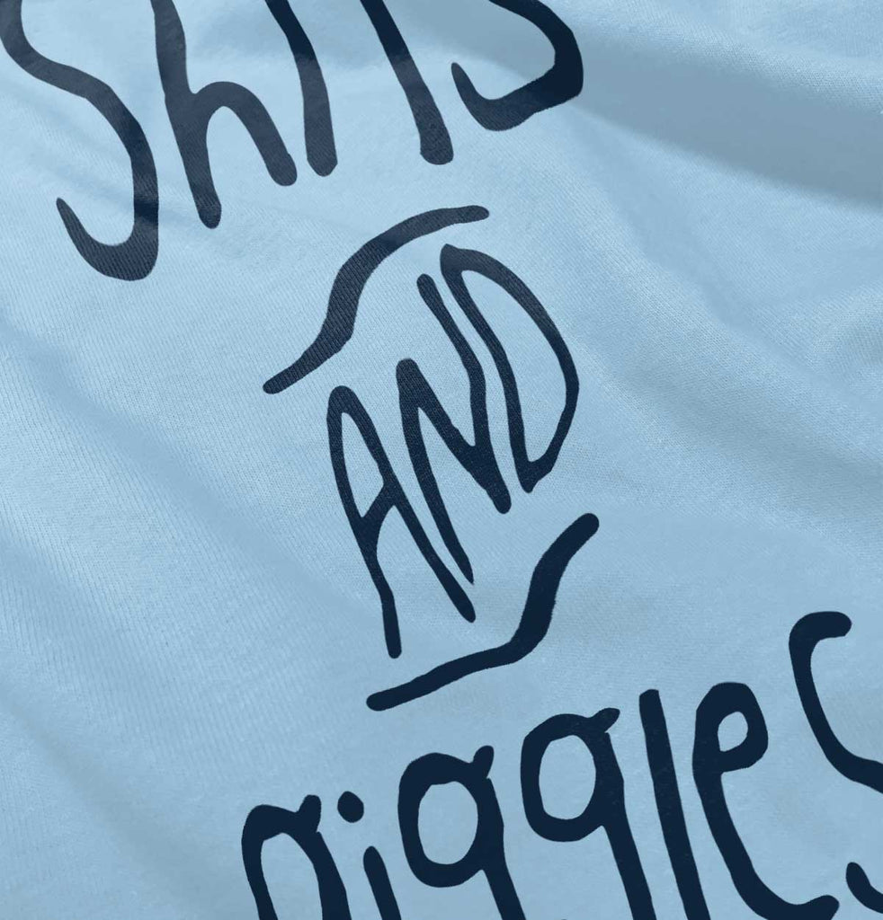 Shits and Giggles Infant Baby Bib-Direct To Garment Print-Brisco Baby