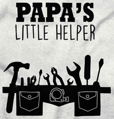 Papa's Little Helper Infant Baby Bib-Direct To Garment Print-Brisco Baby